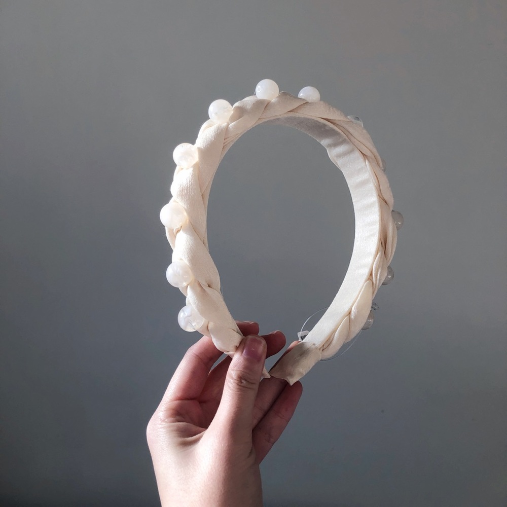 Pearl braided headband from Anthropologie